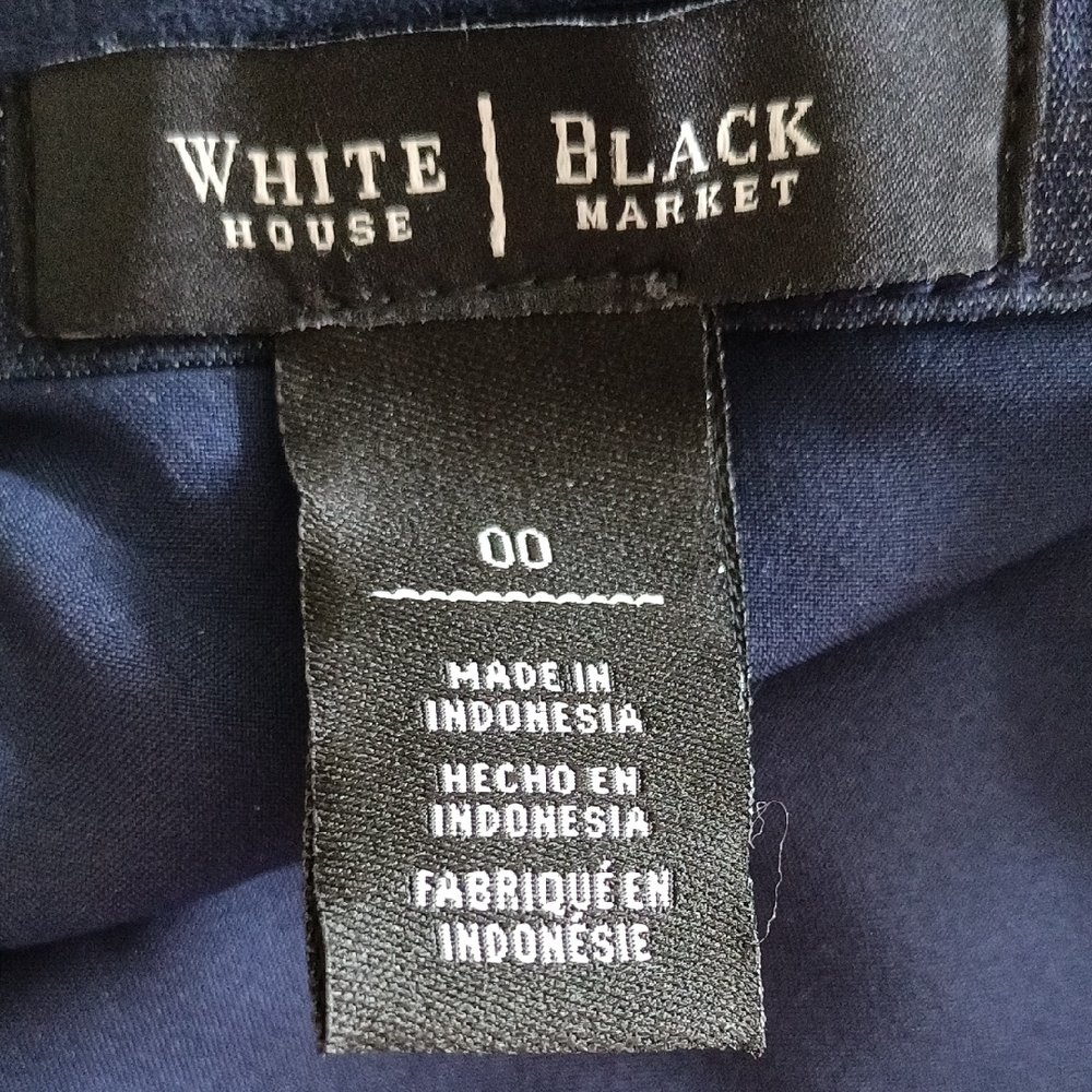 White House Black Market Blue Midi Dress - Picture 6 of 7